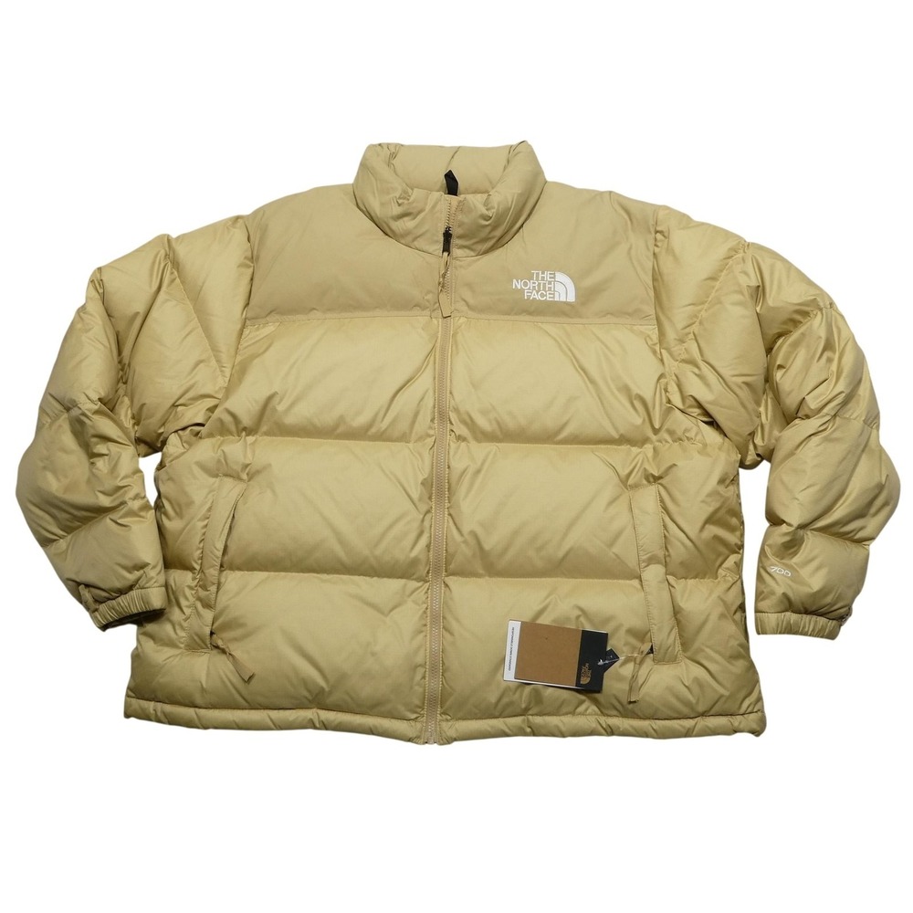 The North Face 96 Retro Nuptse Jacket Womens 3X Khaki Beige Down Puffer 700‎